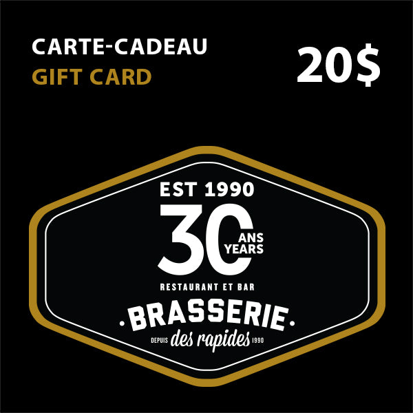 Carte cadeau 20$