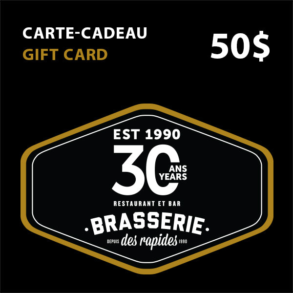 Carte cadeau 50$